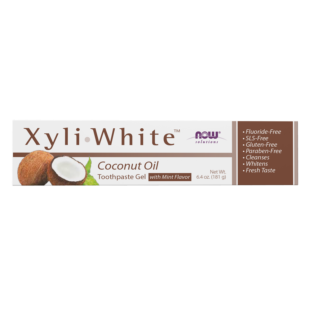 NOW Solutions, Xyliwhite™ Toothpaste Gel, Coconut Oil, 6.4 oz — product image