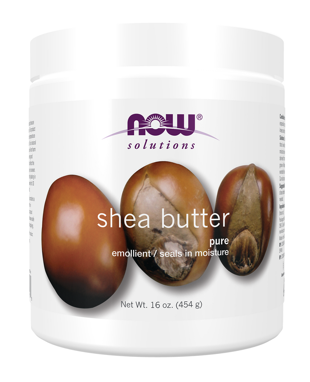NOW Solutions, Shea Butter, Skin Emollient, Seals in Moisture, 16 oz — product image
