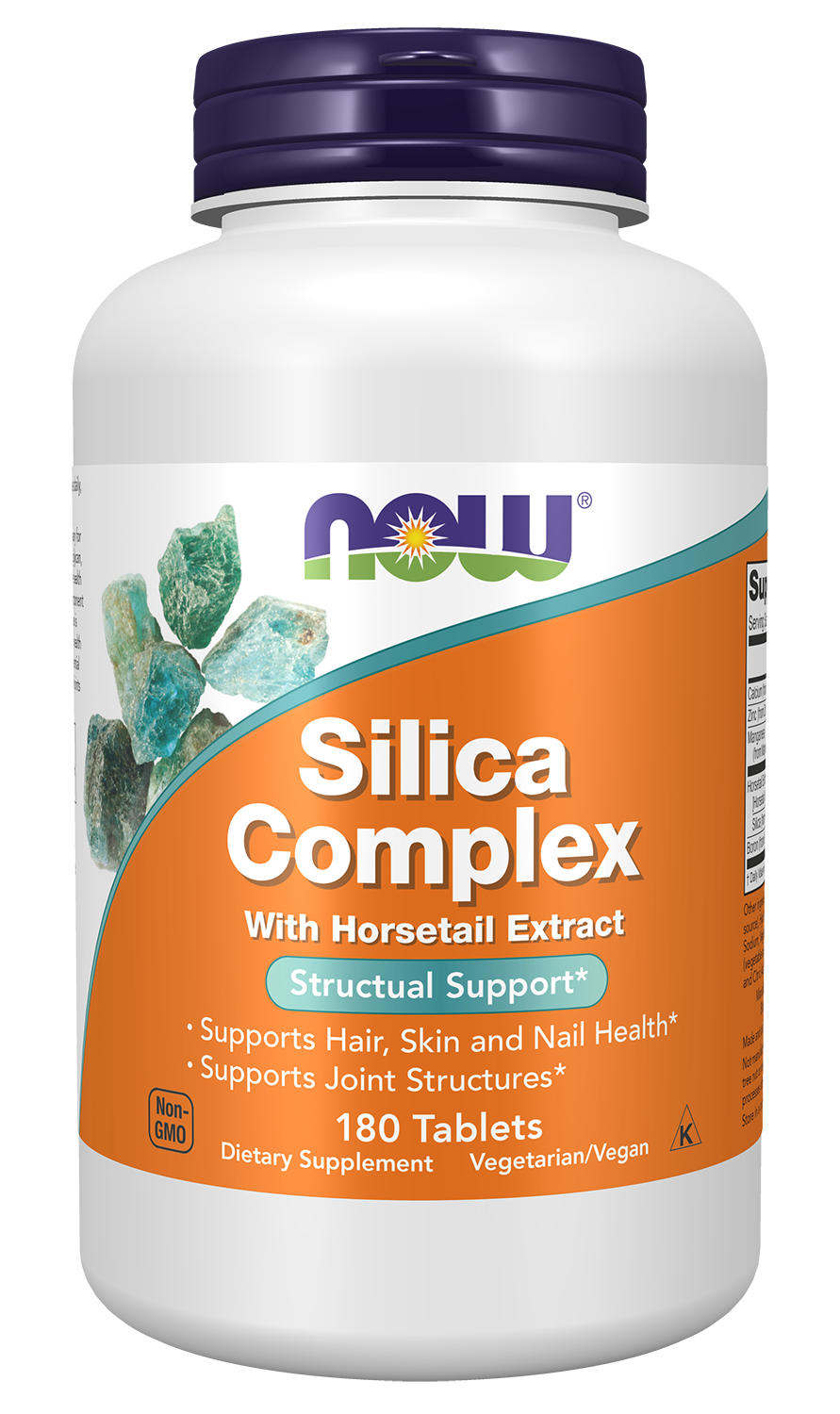 NOW Supplements, Silica Complex with Horsetail Extract, 180 Tabs — product image