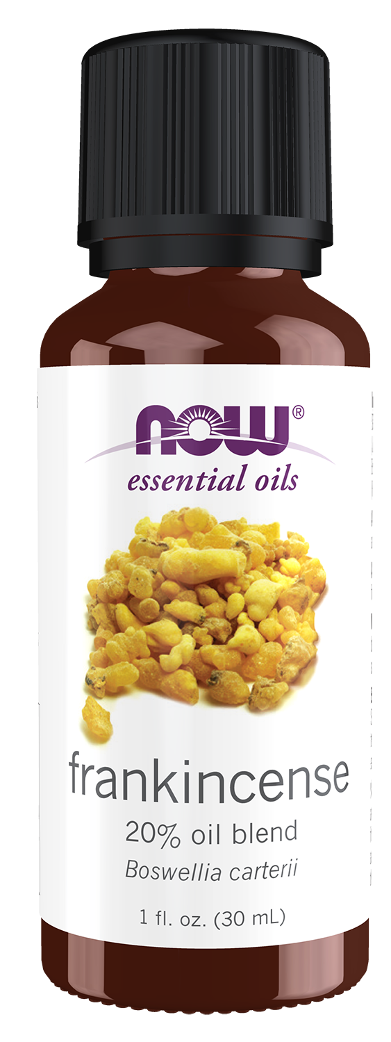 NOW Essential Oils, Frankincense Oil Blend in Jojoba, Steam Dist., 1 fl. oz — product image