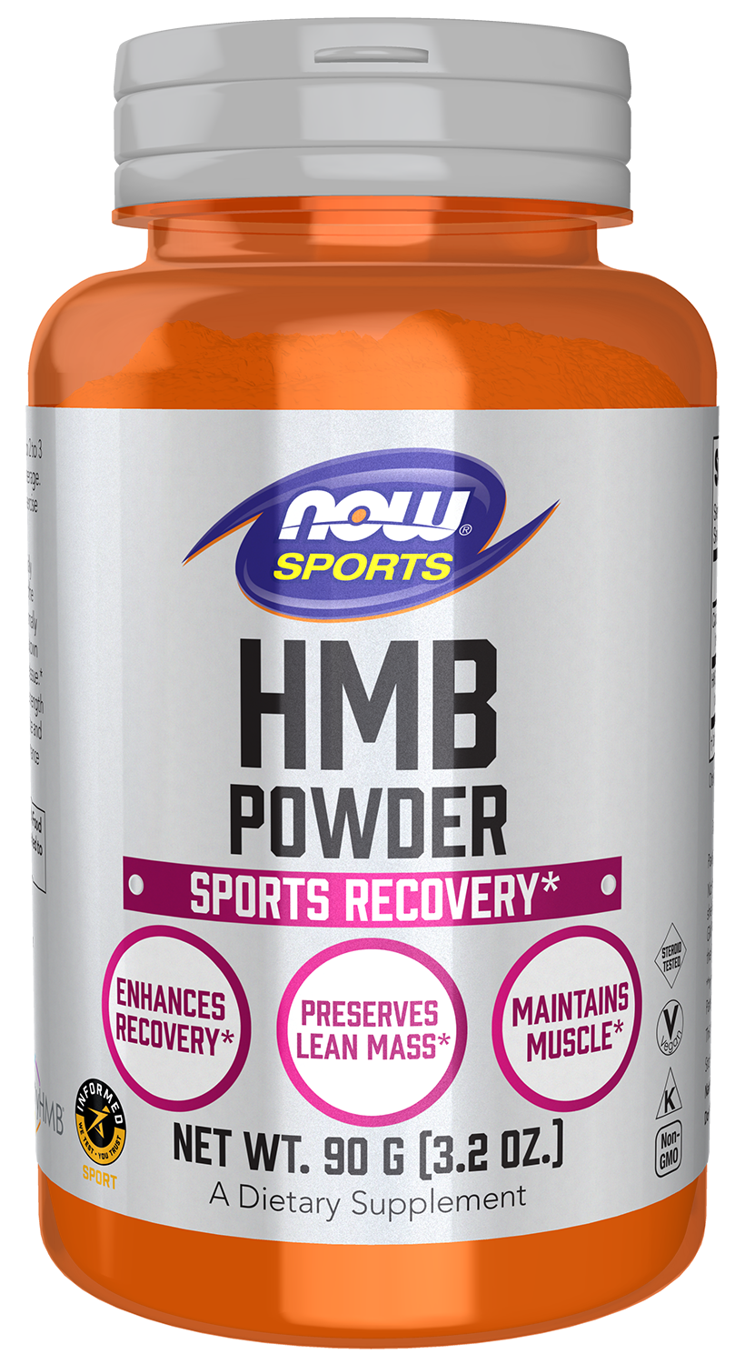 NOW Sports, HMB (β-Hydroxy β-Methylbutyrate) Powder, Sports Recovery*, 90g — product image