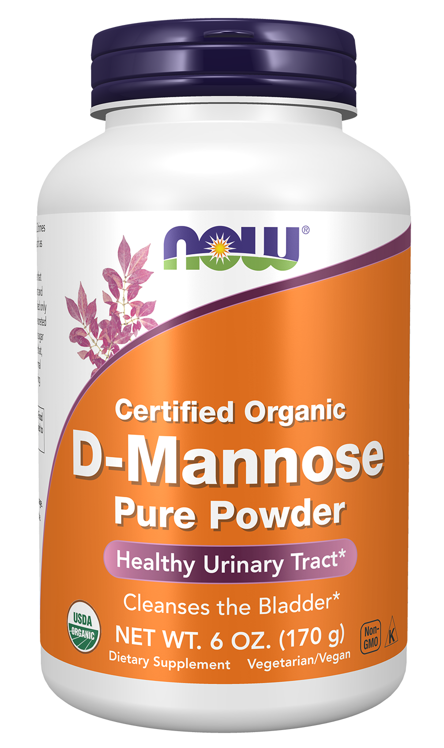 NOW Supplements, Organic D-Mannose Powder, Healthy Urinary Tract*, 6 oz — product image
