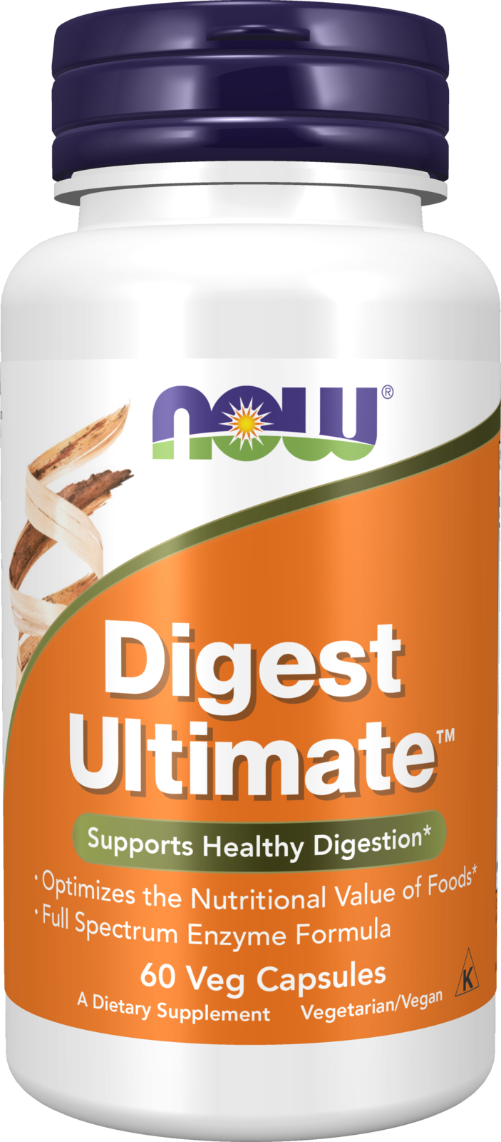NOW Supplements, Digest Ultimate™ with Full Spectrum Enzymes, 60 Veg Caps — product image