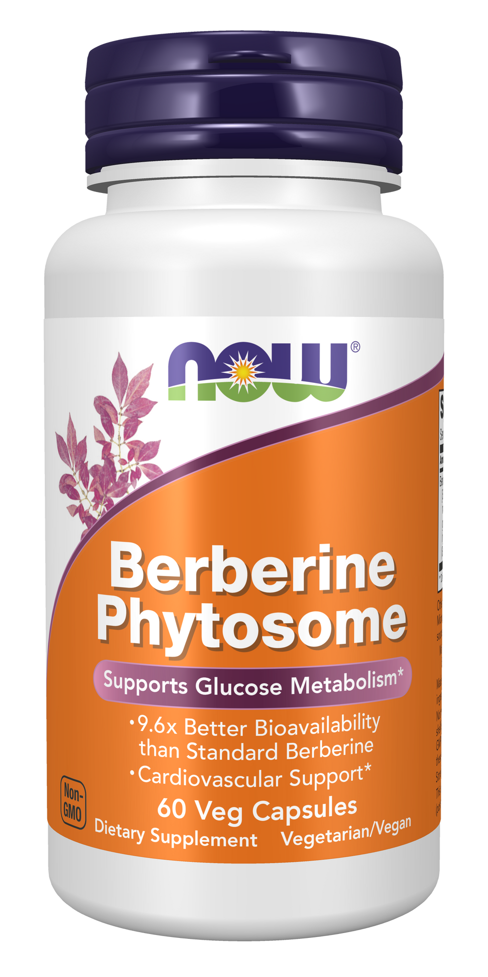 NOW Foods Berberine Phytosome, Supports Glucose Metabolism*, 60 Veg Caps — product image