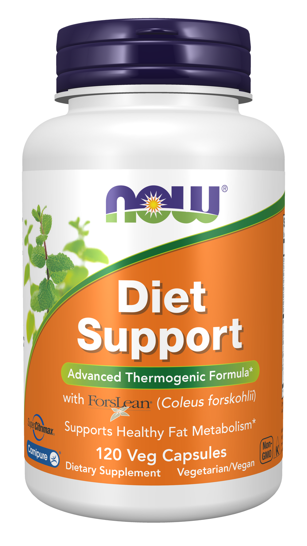 NOW Supplements, Diet Support with ForsLean®, 120 Veg Caps — product image