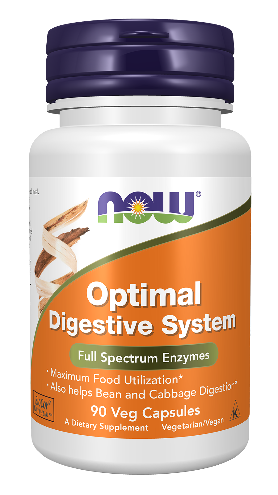 NOW Supplements, Optimal Digestive System, Enzymes, 90 Veg Caps — product image
