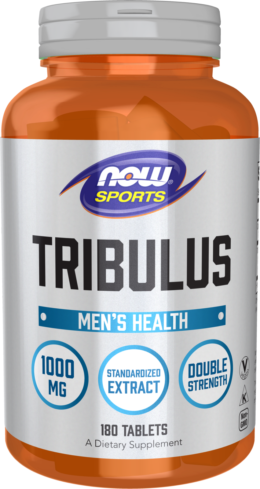 NOW Sports, Tribulus 1,000 mg, Double Strength, Men's Health, 180 Tabs — product image