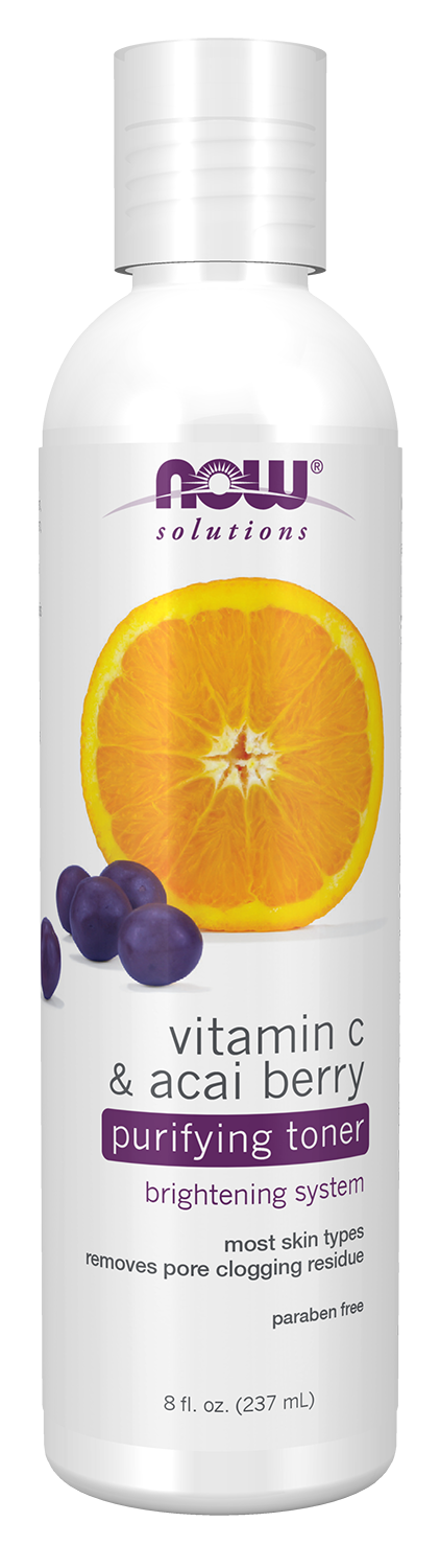 NOW Solutions, Vitamin C and Acai Berry Toner, Brightening, 8 fl. oz — product image