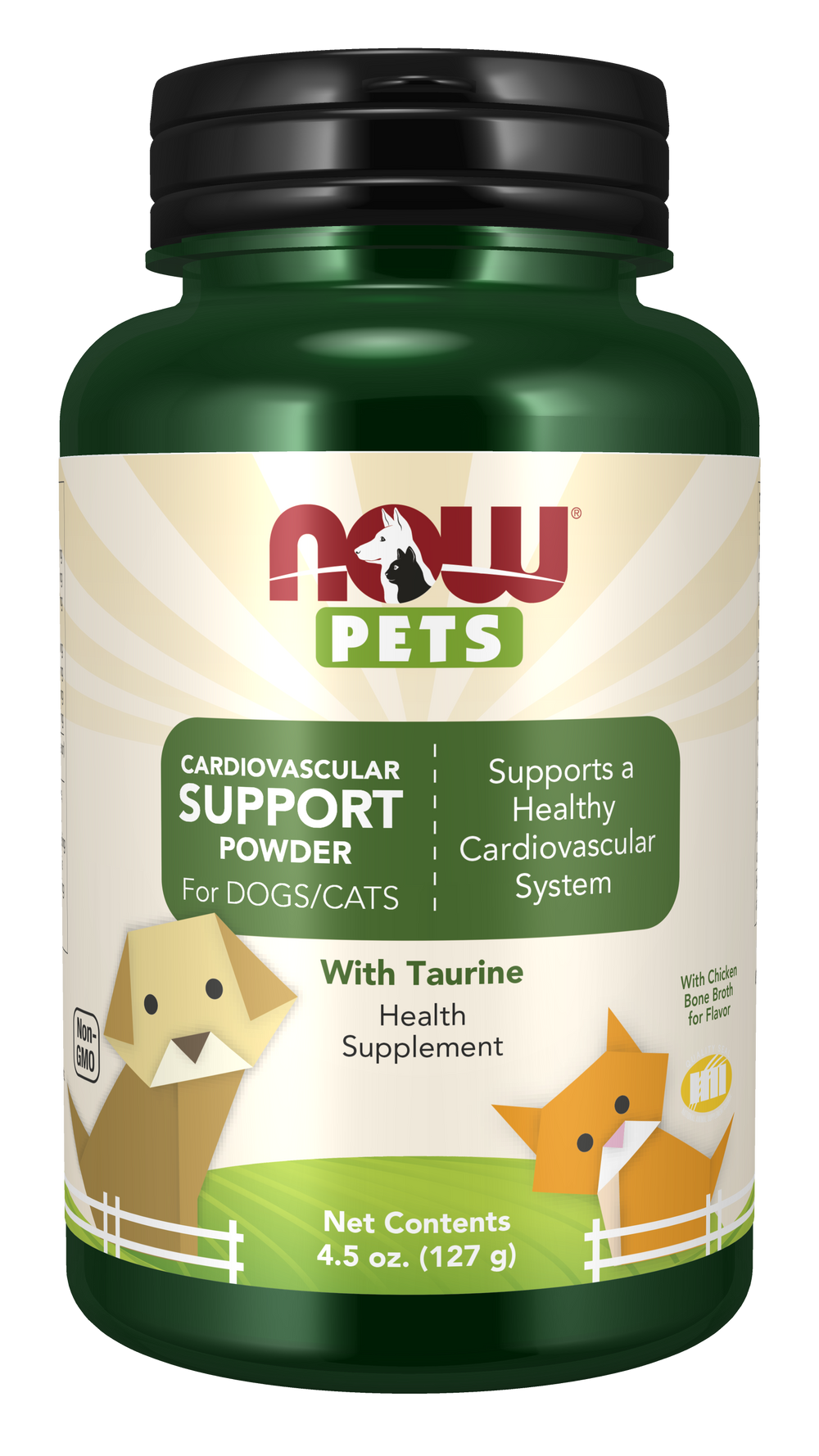 NOW Pet Health, Cardiovascular Support Supplement, Powder, 4.5-Ounce — product image