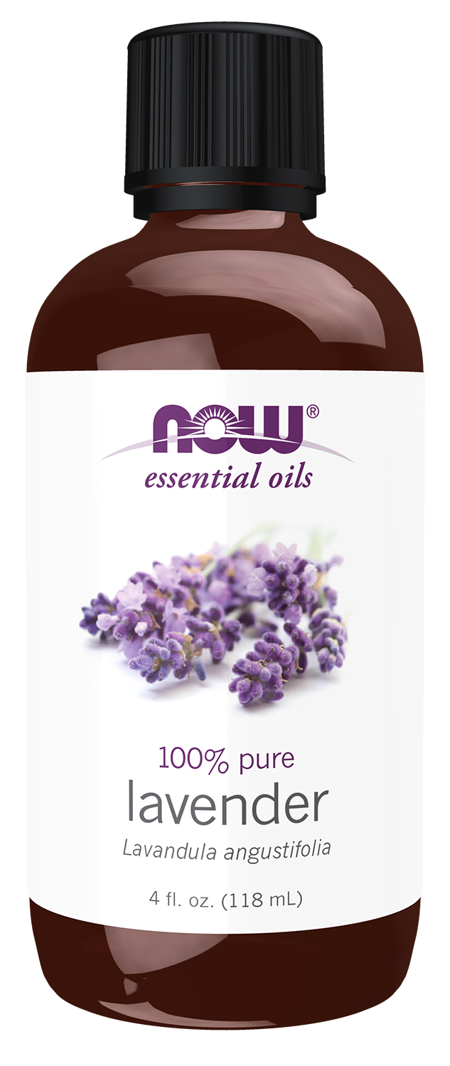 NOW Essential Oils, Lavender Oil, Steam Distilled, Undiluted, 4 fl. oz — product image
