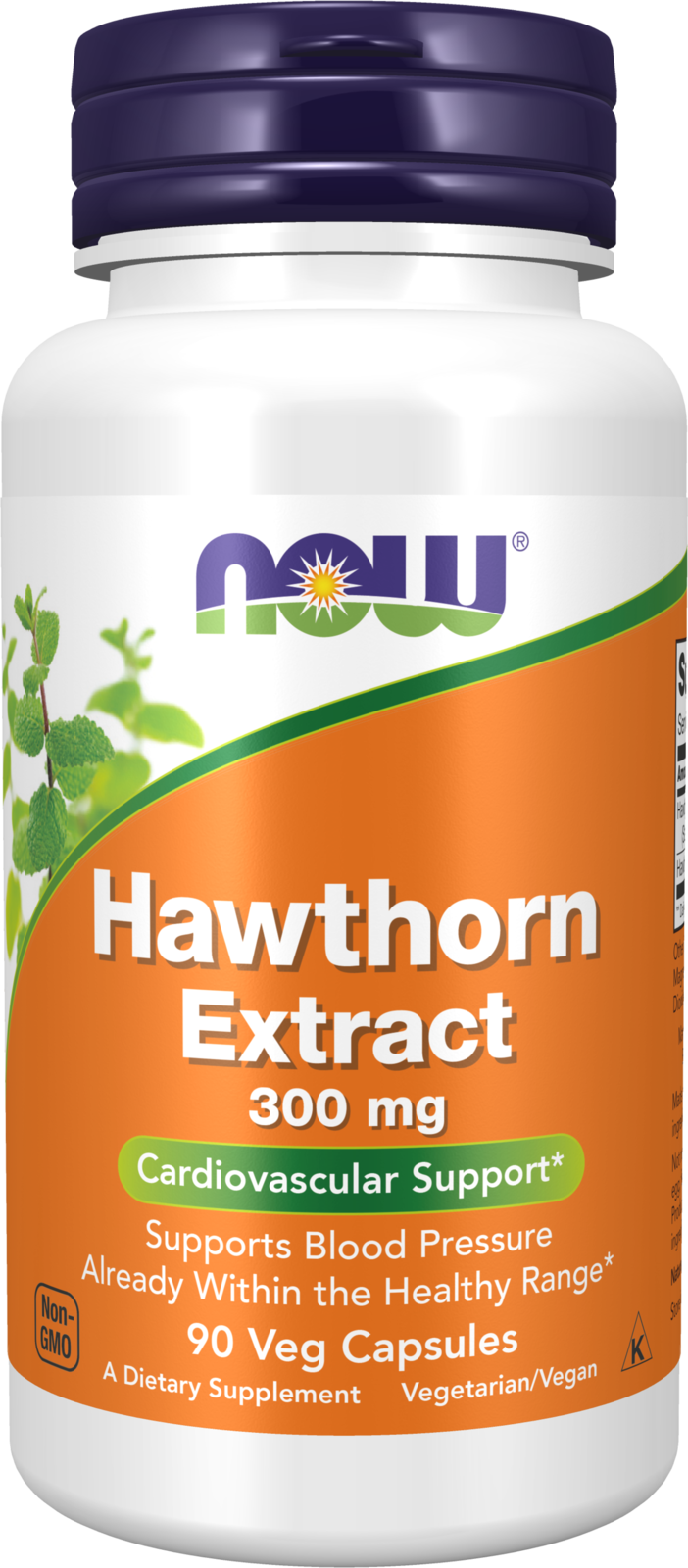 NOW Supplements, Hawthorn Extract 300 mg, 90 Veg Caps — product image
