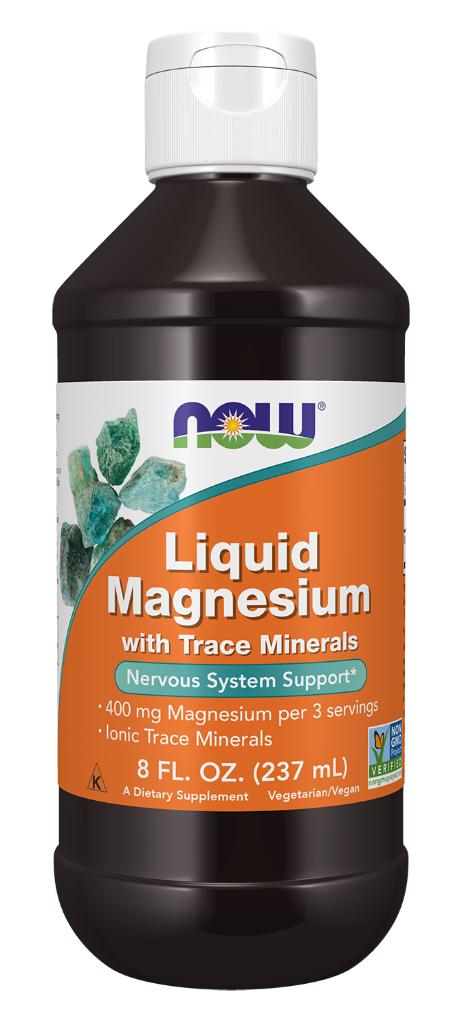 NOW Supplements, Liquid Magnesium with Trace Minerals, 8 oz — product image