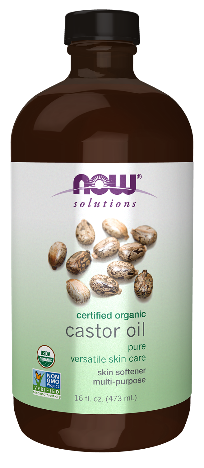 NOW Solutions, Organic Castor Oil, Multi-Purpose, 16 fl. oz — product image