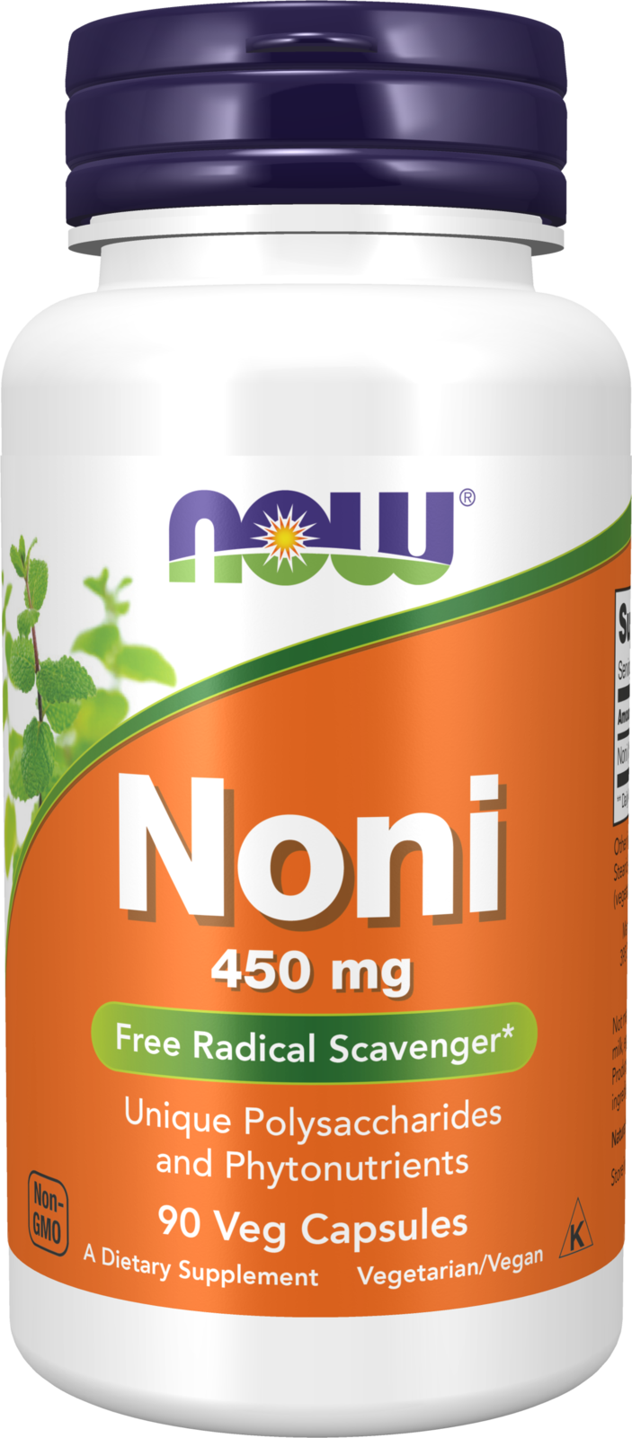 NOW Supplements, Noni 450 mg, Free Radical Scavenger*, 90 Veg Caps — product image