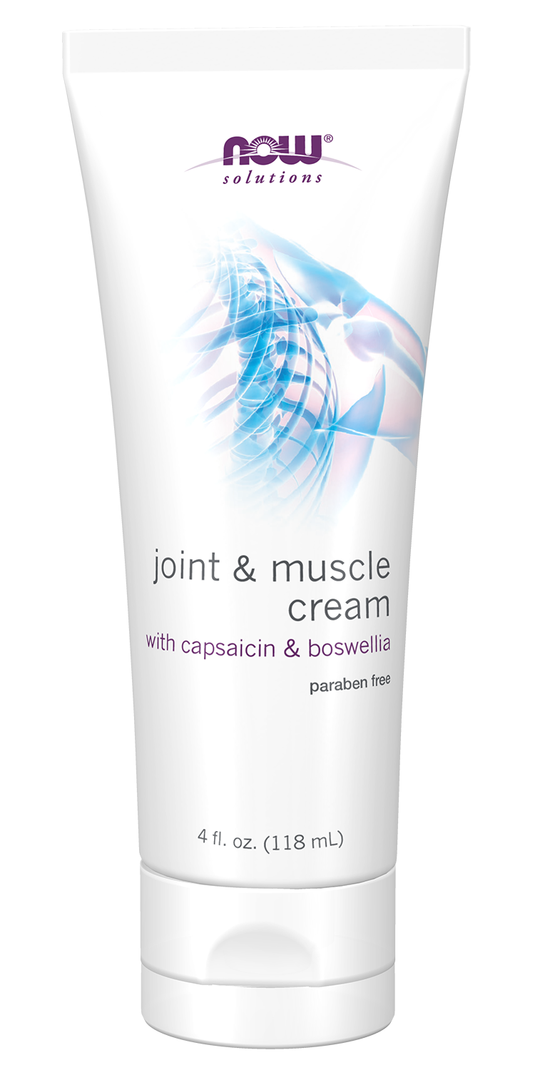 NOW Solutions, Joint & Muscle Cream with Capsaicin and Boswellia, 4 fl. oz — product image