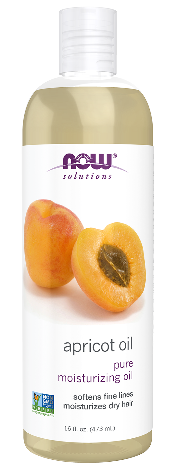 NOW Solutions, Apricot Kernel Oil, Hair Moisturizer & Skin Oil, 16 fl. oz — product image