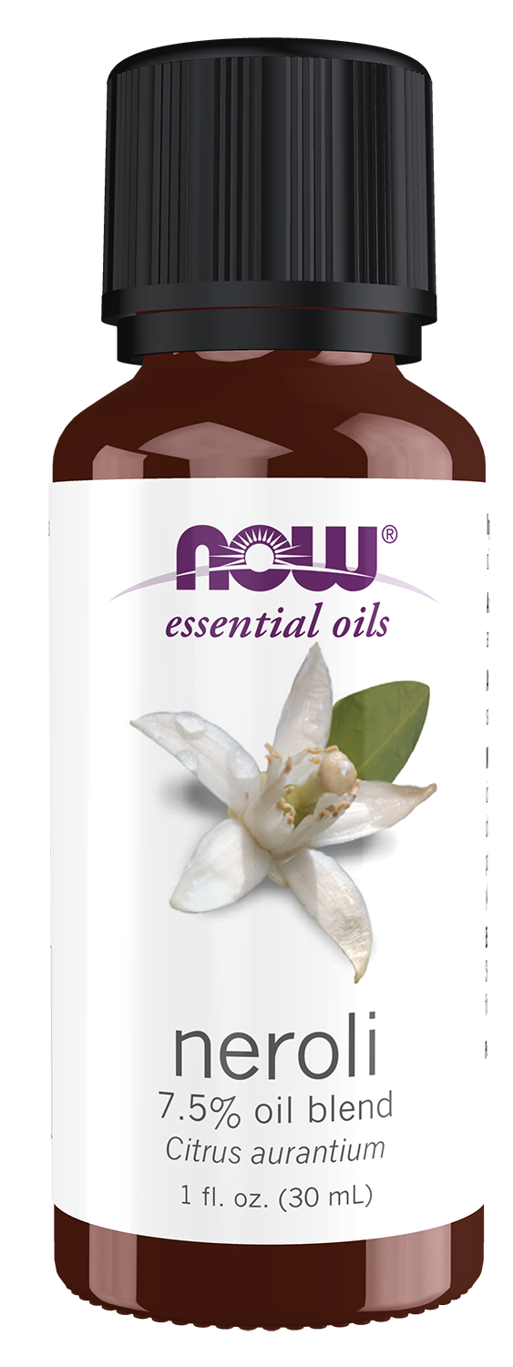 NOW Essential Oils, Neroli Oil Blend in Jojoba, Steam Distilled, 1 fl. oz — product image