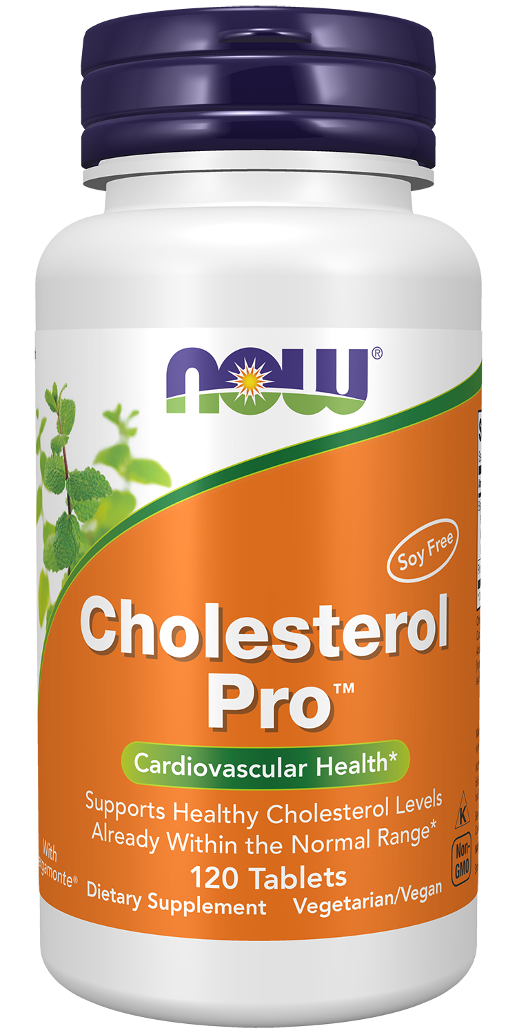 NOW Supplements, Cholesterol Pro™ with Bergamonte®, 120 Tabs — product image