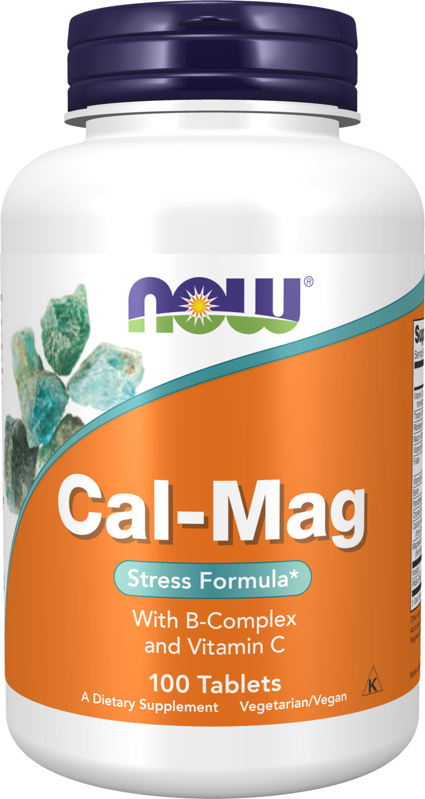NOW Supplements, Cal-Mag Stress Formula* with B-Complex & Vit C, 100 Tabs — product image
