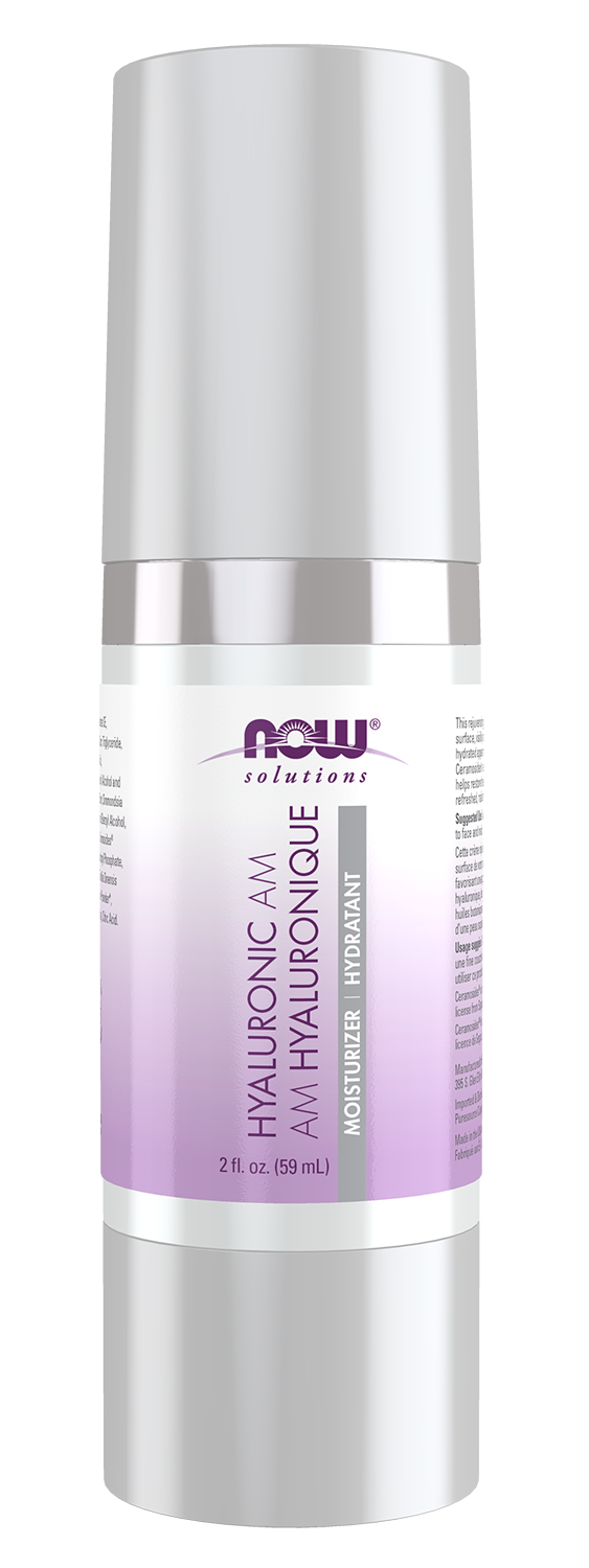 NOW Solutions, Hyaluronic AM, Moisturizer, Smoothing and Toning, 2 fl. oz — product image