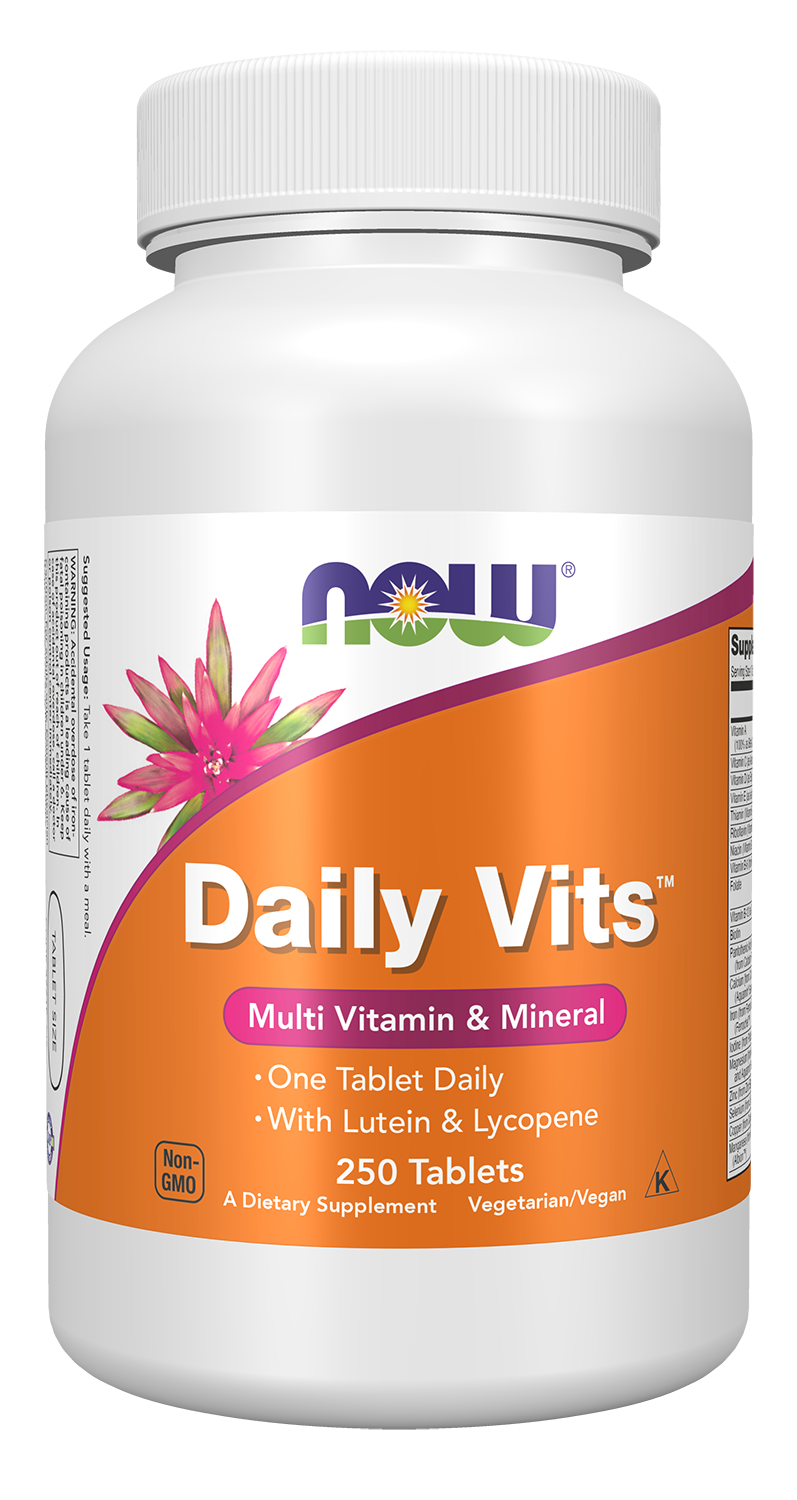 NOW Supplements, Daily Vits™, One Tablet Daily, 250 Tabs — product image
