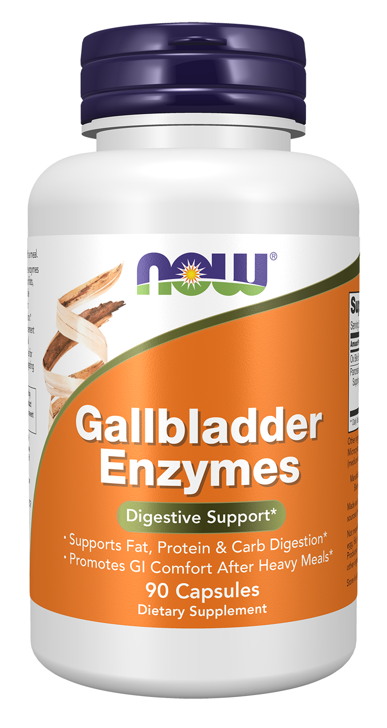 NOW Supplements Gallbladder Enzymes, Digestive Support*, 90 Capsules — product image