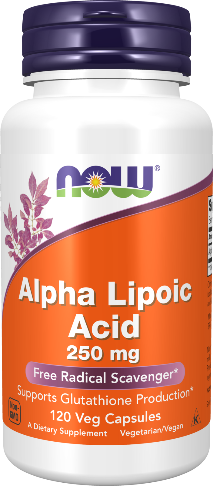 NOW Supplements, Alpha Lipoic Acid 250 mg, 120 Veg Caps — product image