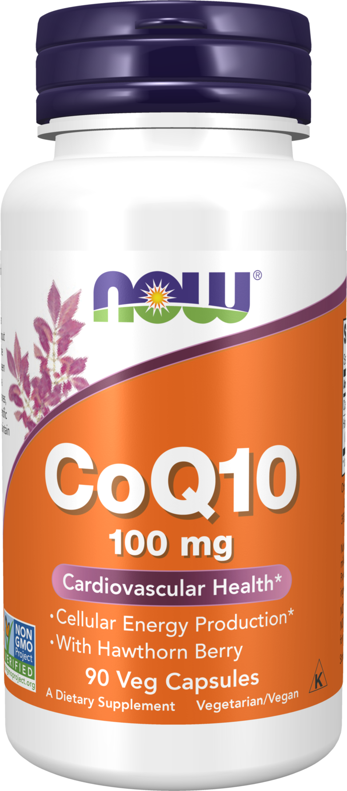 NOW Supplements, CoQ10 100 mg, Pharmaceutical Grade, 90 Veg Caps — product image