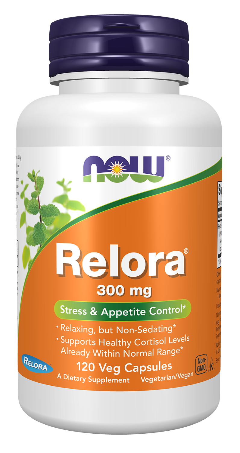 NOW Supplements, Relora 300 mg, Blend of Plant Extracts, 120 Veg Caps — product image