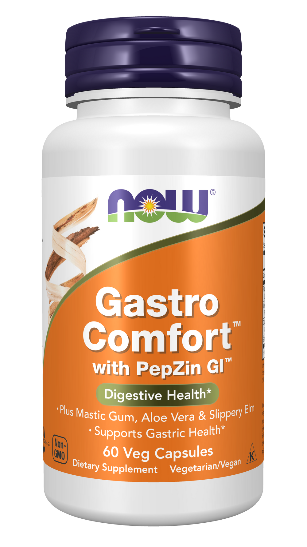 NOW Supplements, Gastro Comfort,  with Mastic Gum, Aloe Vera, 60 Veg Caps — product image