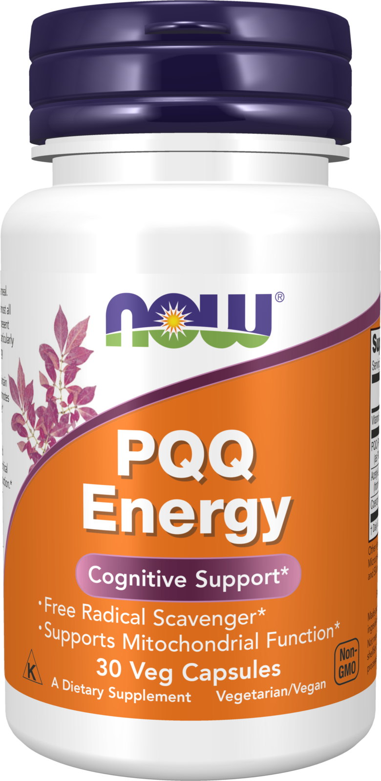 NOW Supplements, PQQ Energy, Free Radical Scavenger*, 30 Veg Caps — product image