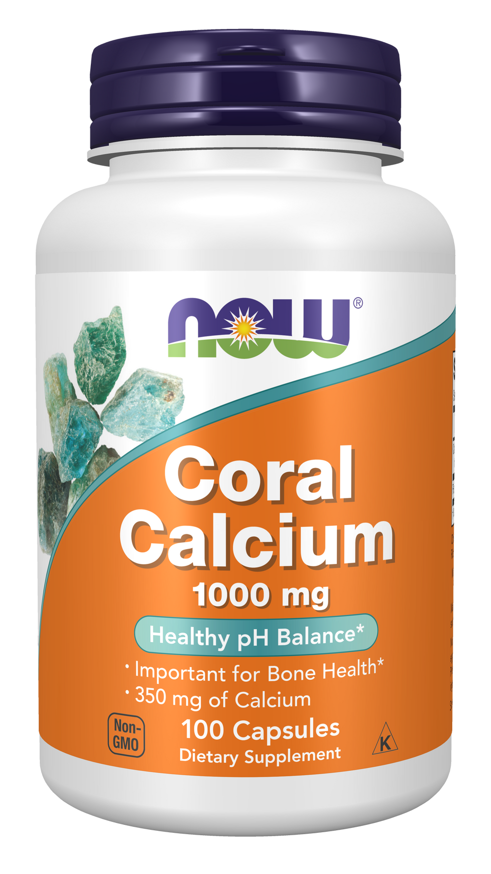 NOW Supplements, Coral Calcium 1,000 mg, Bone Health*, 100 Veg Caps — product image