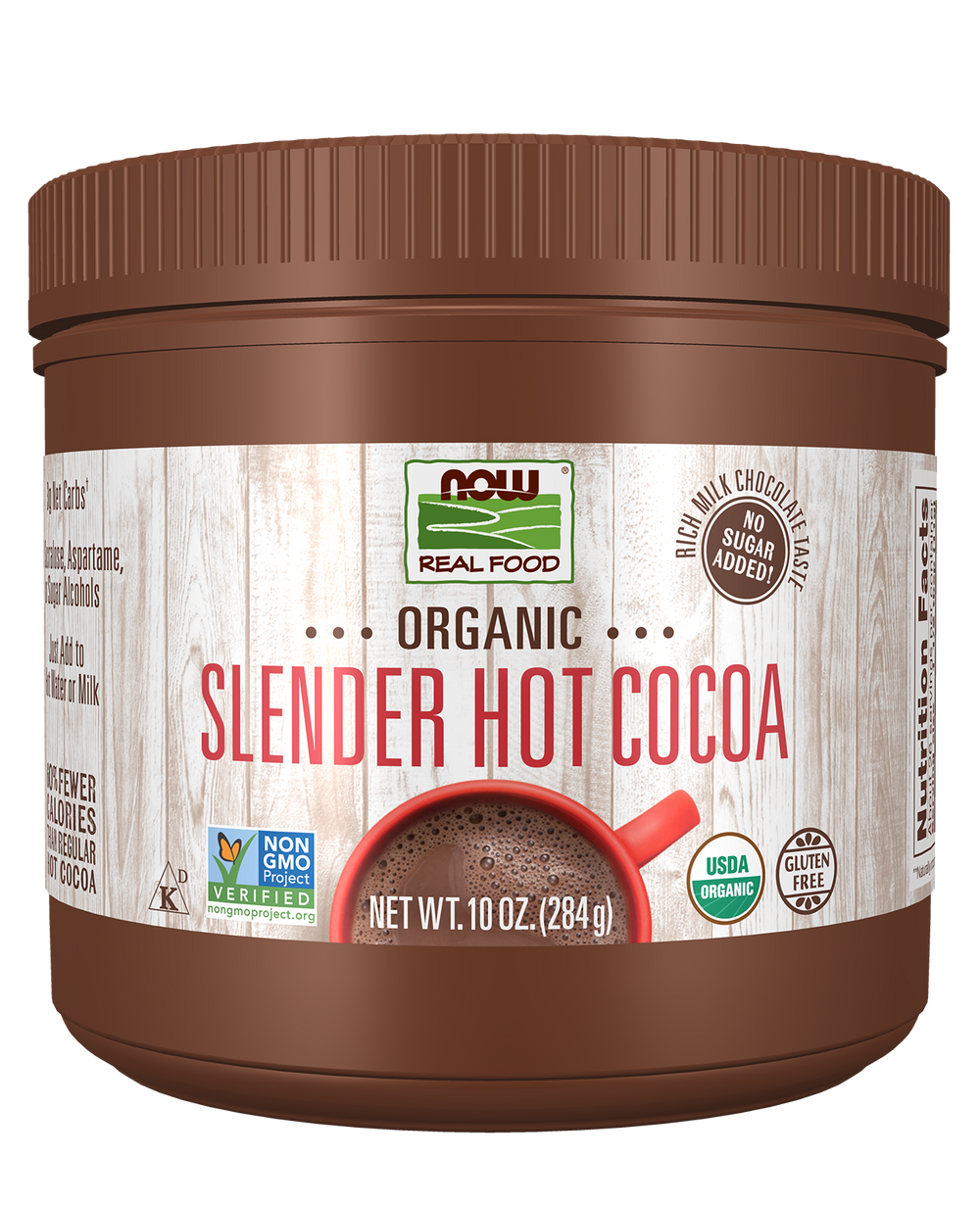 NOW Foods, Organic Slender Hot Cocoa, 10 oz — product image