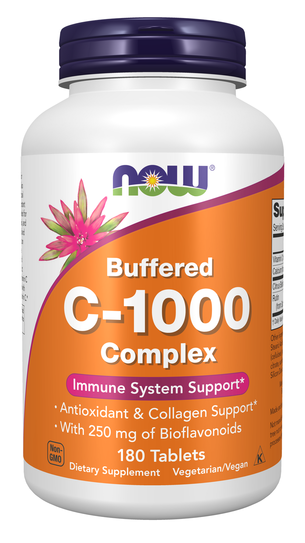 NOW Supplements, Vitamin C-1000 Complex, Buffered, 180 Tabs — product image