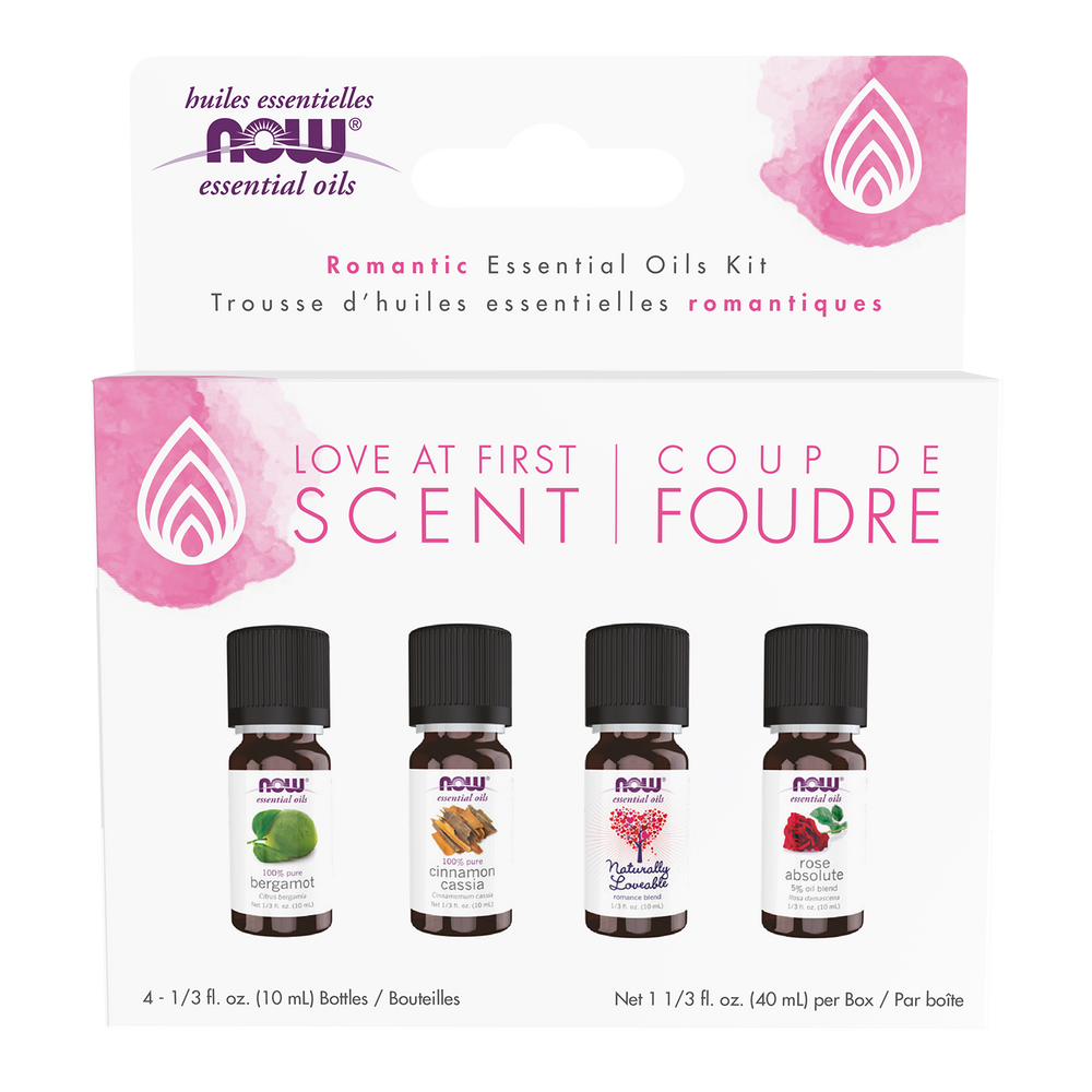 NOW Essential Oils, Love at First Scent Romantic Aromatherapy Kit, 4x 10mL — product image