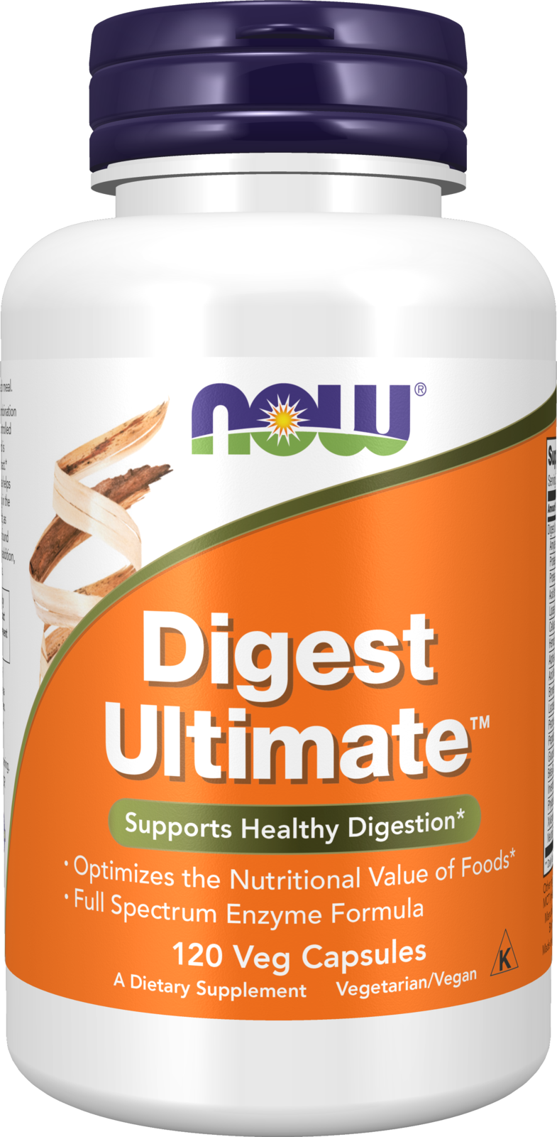 NOW Supplements, Digest Ultimate™ with Full Spectrum Enzymes, 120 Veg Caps — product image