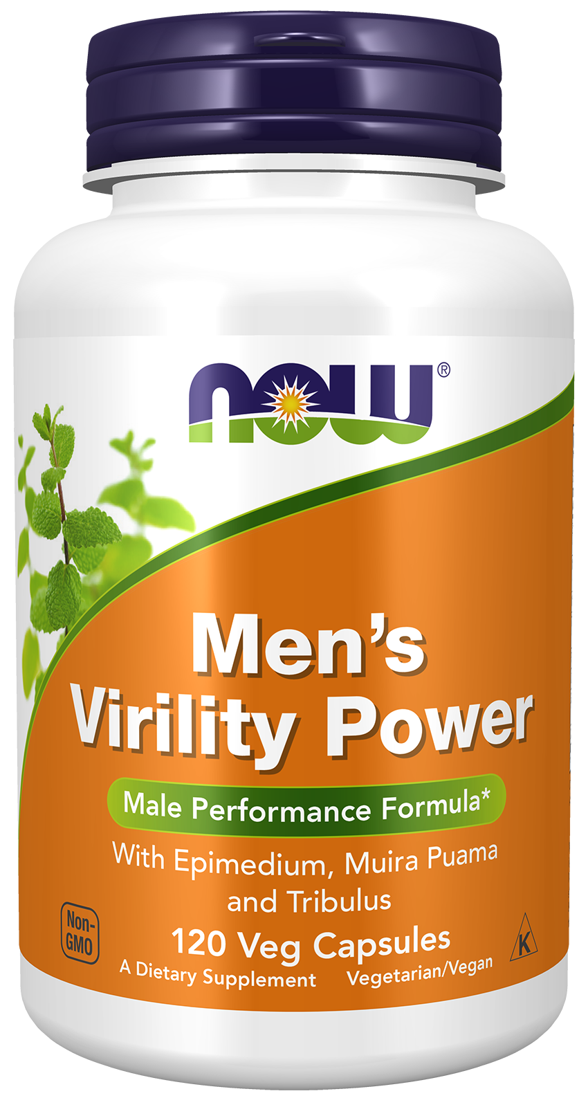 NOW Supplements, Men's Virility Power, 120 Veg Capsules — product image