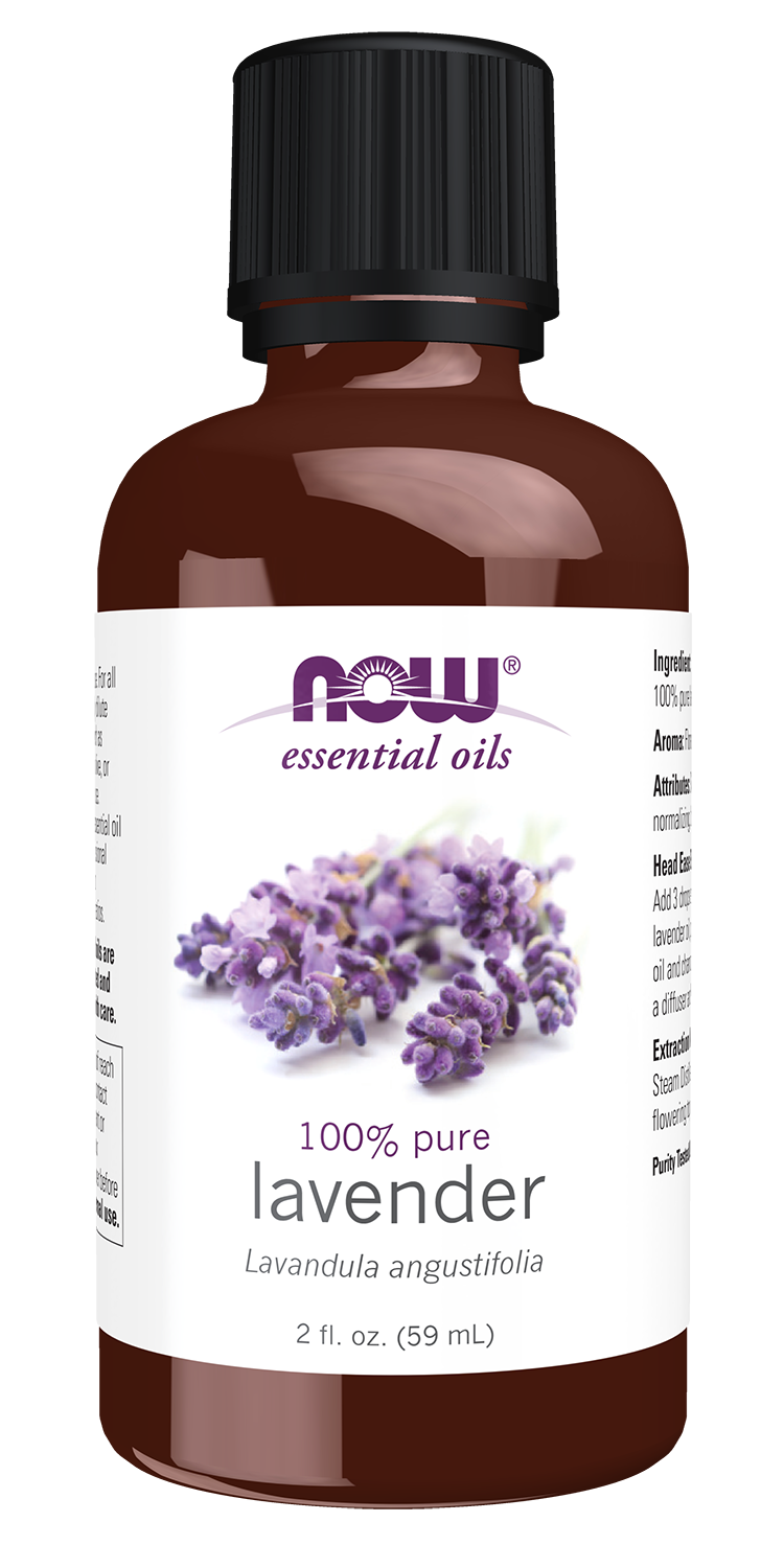 NOW Essential Oils, Lavender Oil, Steam Distilled, Undiluted, 2 fl. oz — product image