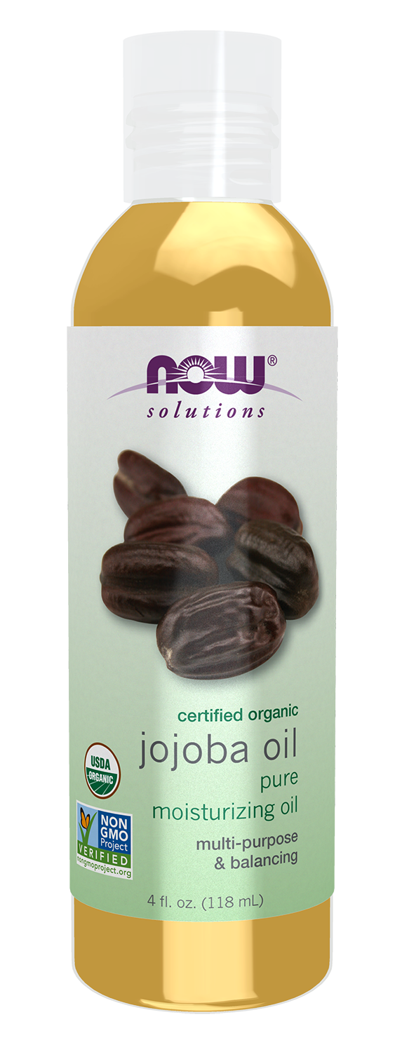 NOW Solutions, Organic Jojoba Oil, Moisturizing Multi-Purpose, 4 fl. oz — product image