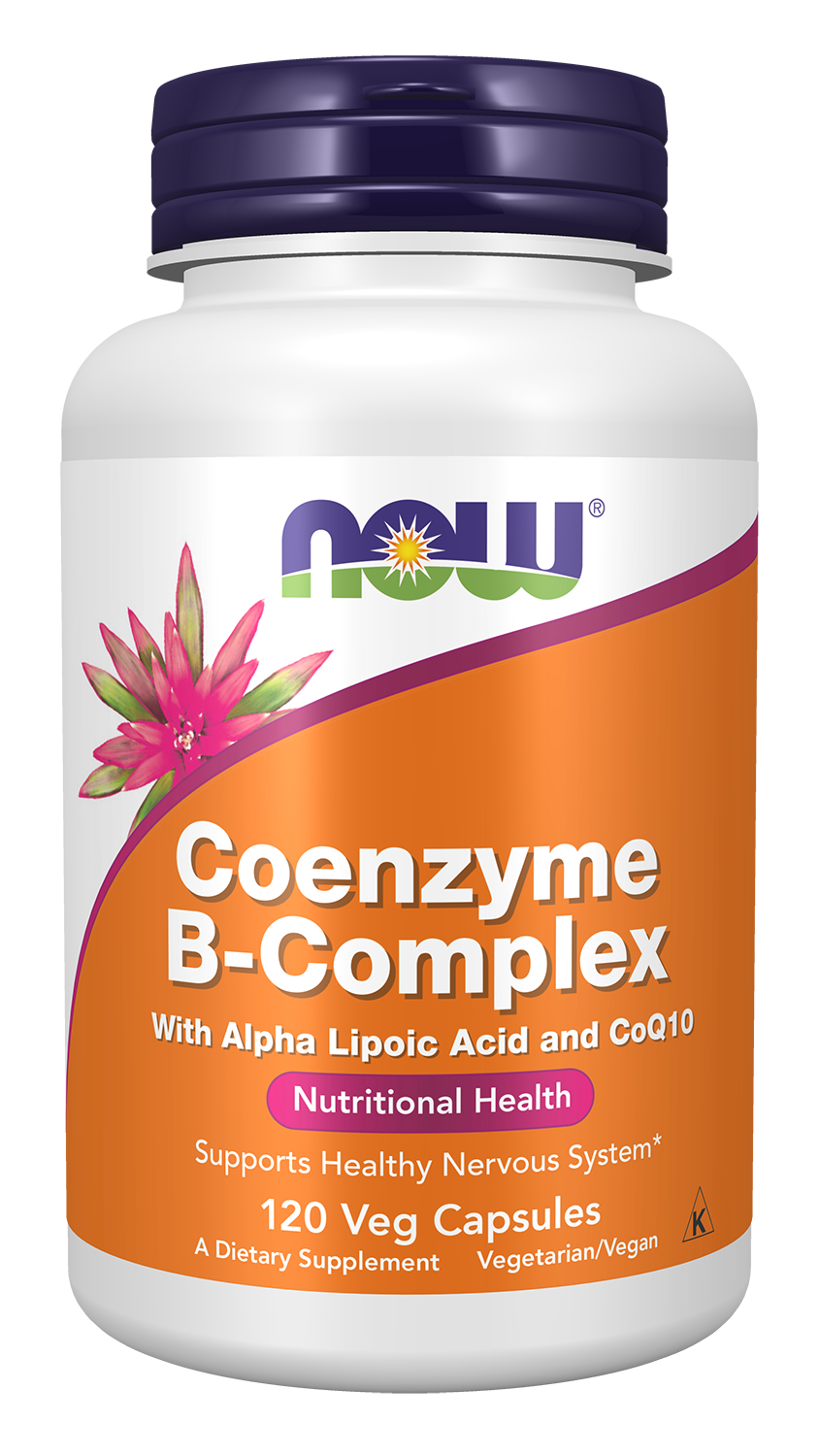 NOW Supplements, Co-Enzyme B Complex with ALA and CoQ10, 120 Veg Caps — product image