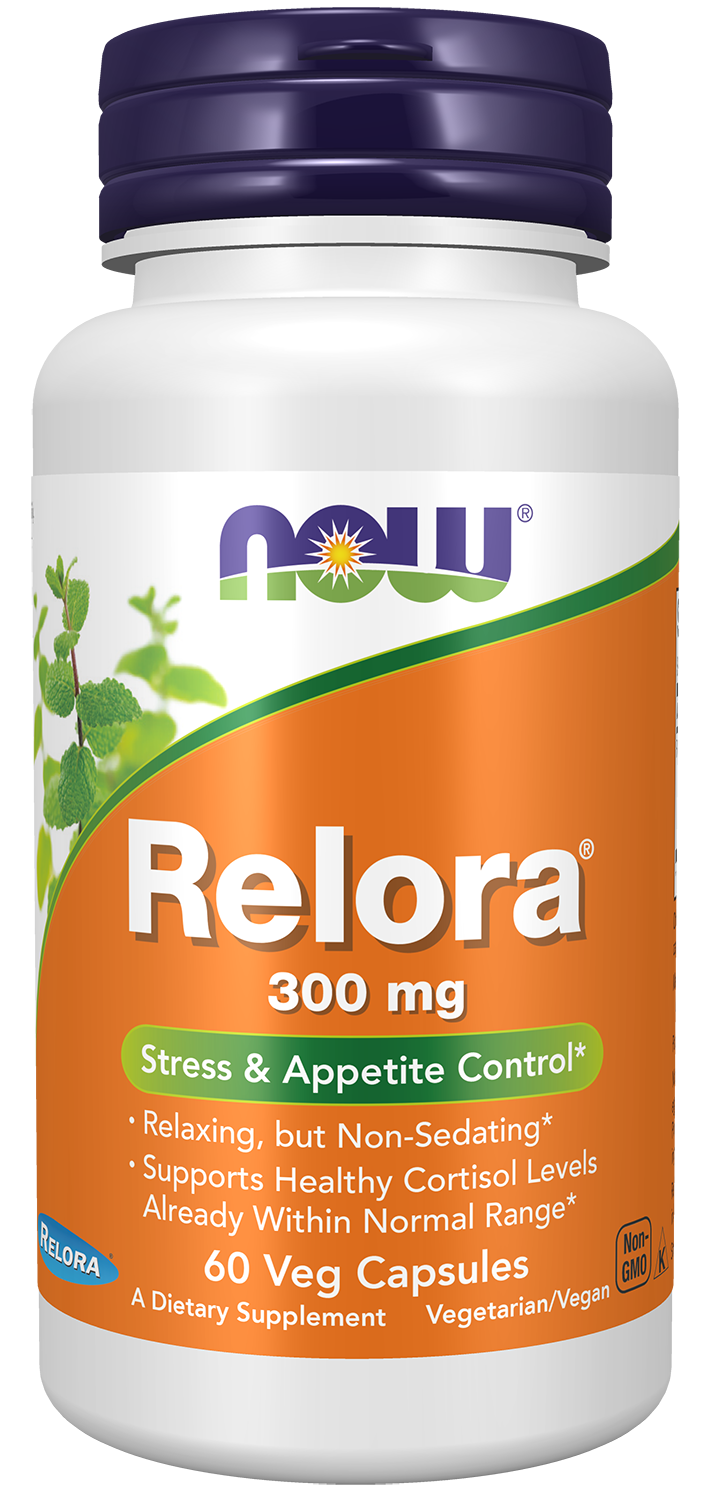 NOW Supplements, Relora 300 mg, Blend of Plant Extracts, 60 Veg Caps — product image