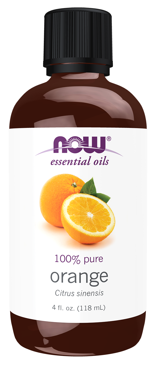 NOW Essential Oils, Sweet Orange Oil, Undiluted, Cold Pressed, 4 fl. oz — product image