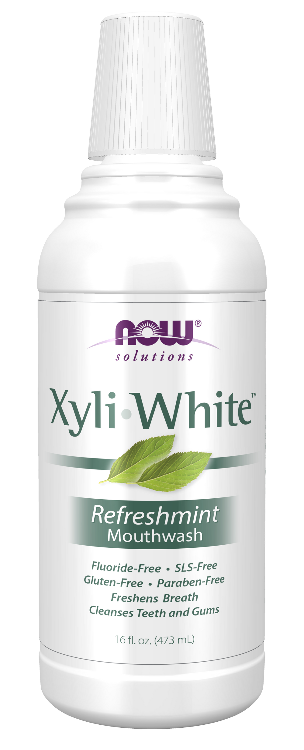 NOW Solutions, Xyliwhite™ Mouthwash, Refreshmint Flavor, 16 fl. oz — product image