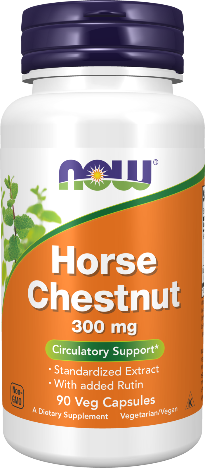 NOW Supplements, Horse Chestnut 300 mg with Added Rutin, 90 Veg Caps — product image