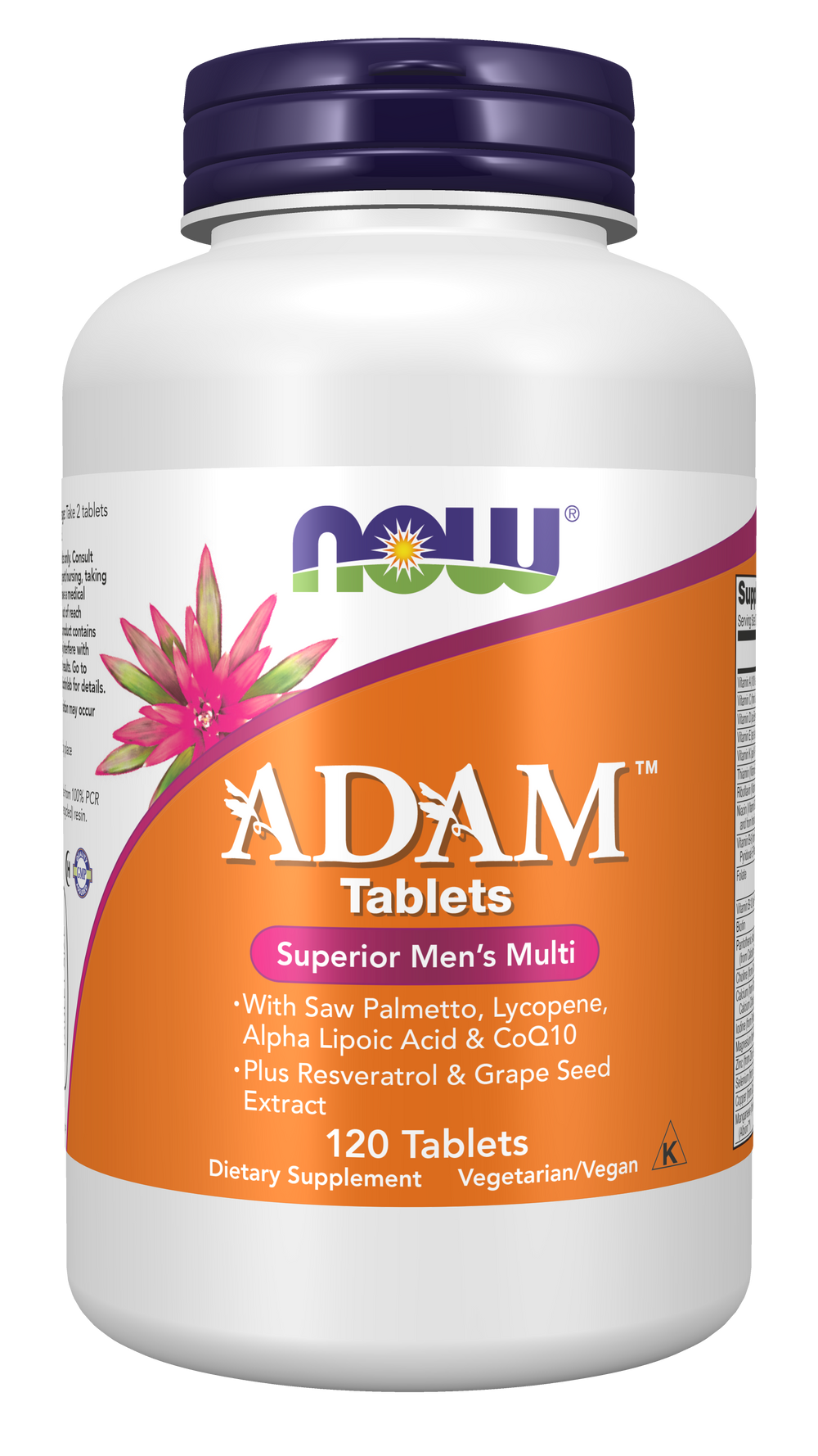 NOW Supplements, ADAM™ Men's Multivitamin, 120 Tabs — product image