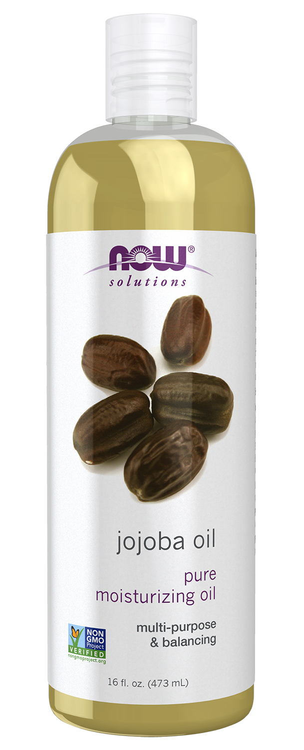NOW Solutions, Jojoba Oil, Moisturizing, Multi-Purpose Oil, 16 fl. oz — product image