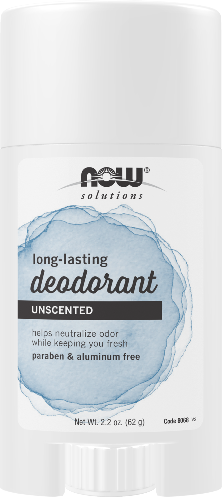 NOW Solutions, Long Lasting Deodorant, Unscented, 2.2 oz — product image