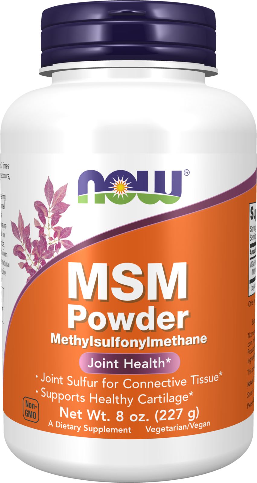 NOW Supplements, MSM Powder, Joint Health*, 8 oz — product image