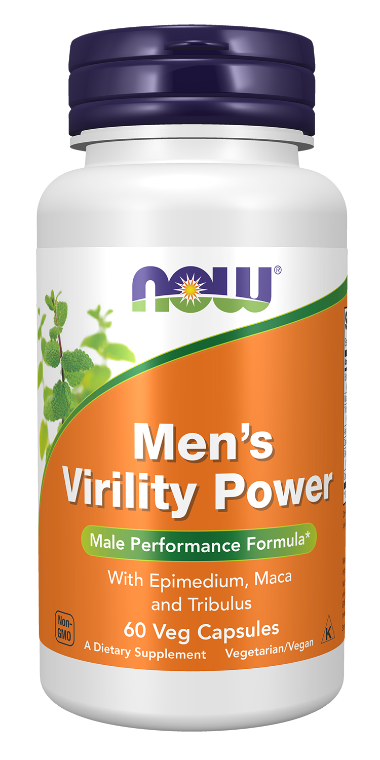 NOW Supplements, Men's Virility Power, 60 Veg Capsules — product image