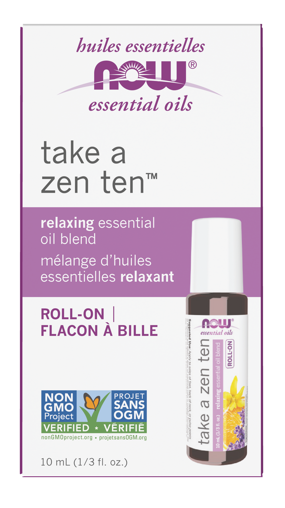 NOW Essential Oils, Take A Zen Ten™  Relaxing Roll On, 10 mL — product image
